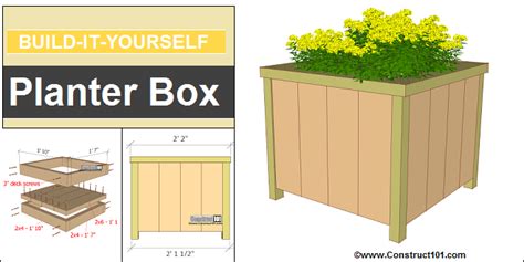 free printable planter box plans